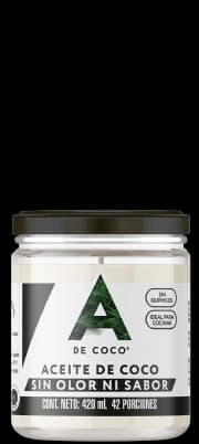 Aceite de coco sin olor ni sabor