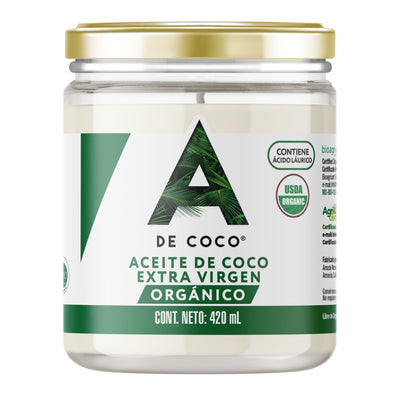Aceite de Coco Virgen Orgánico 420ml.