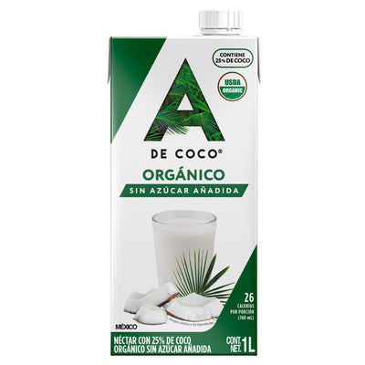 Néctar con 25% de Coco Orgánico 1L - Paquete de 12