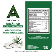 Néctar con 25% de Coco Orgánico 1L - Paquete de 12