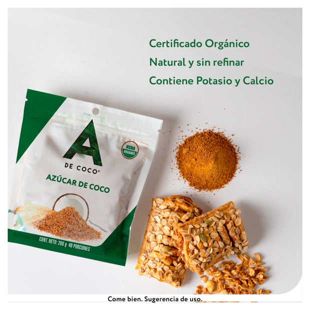 Azúcar de Coco Orgánico 200 g.