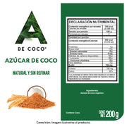 Azúcar de Coco Orgánico 200 g.