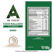 Coco Orgánico Deshidratado 150 g.