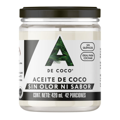 Aceite de Coco sin Sabor y sin Olor 420 ml.