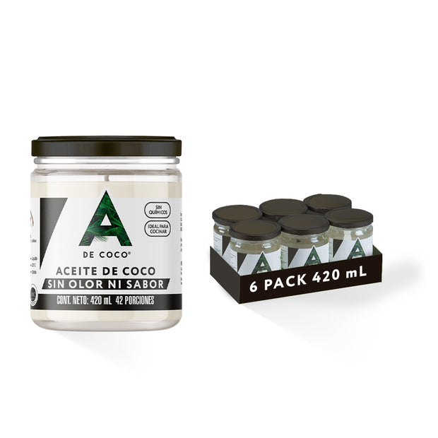 Aceite de Coco sin Sabor y sin Olor 420 ml.