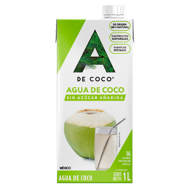 Agua de Coco 1L 100% NATURAL - Paquete de 12