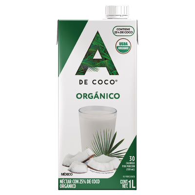 Néctar con 25% de Coco Orgánico 1L - Paquete de 12