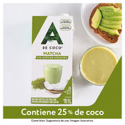 Néctar con 25% de Coco con Matcha 1L - Paquete de 12