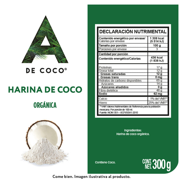 Harina de Coco Orgánico 500 g.