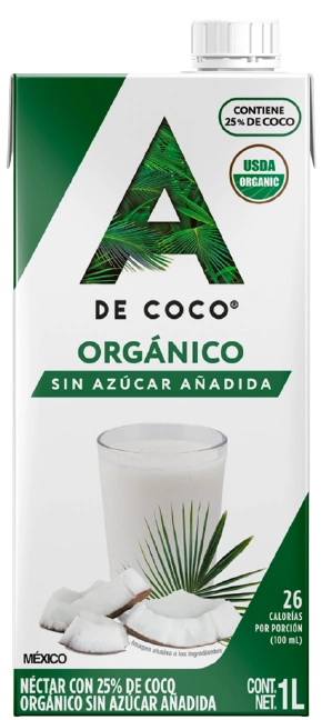 Néctar con 25% de Coco Orgánico 1L