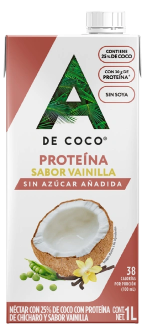 Néctar con 25% de Coco Proteína sabor Vainilla 1L
